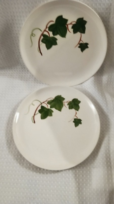 Joni Original Hand Painted Under Glaze Ivy Leaf Dinner Plate