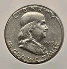 1963-P 50C 90% SILVER Franklin Half Dollar