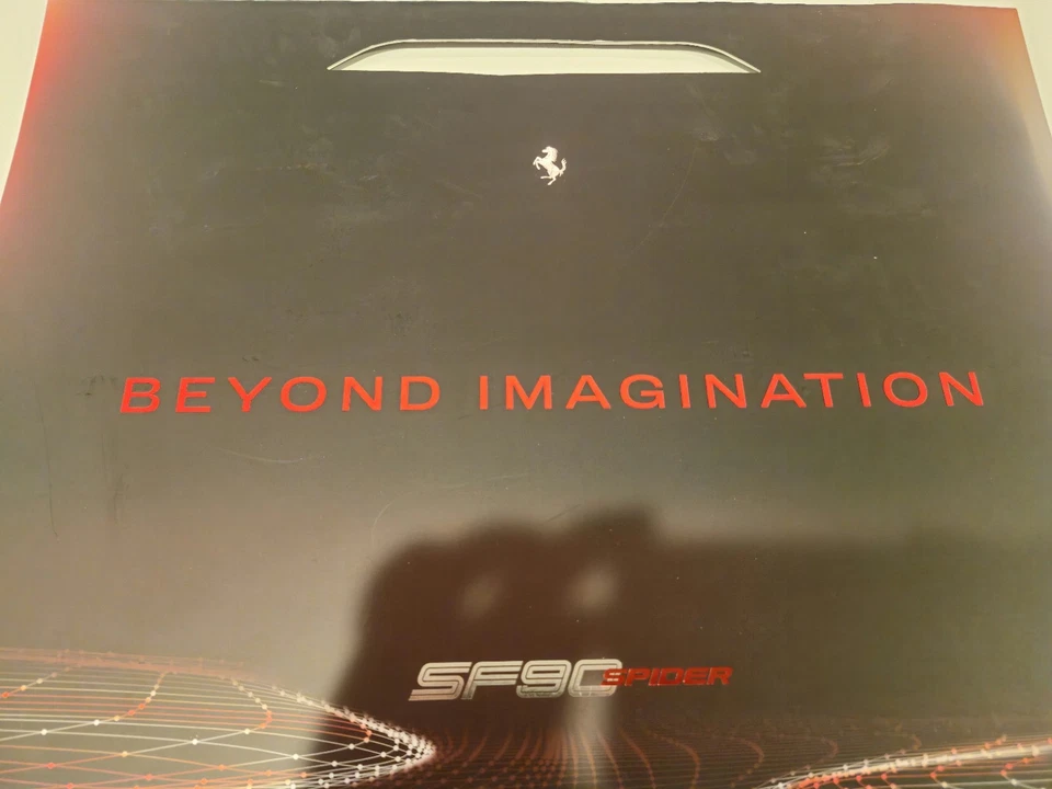 FERRARI SF90 SPIDER Lithograph - Design Sketch - brochure Prospekt 95998278 - Image 4 of 4