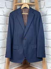 Suitsupply Lazio Blazer Jacket Wool Blend Navy Blue Size 52 US TAX PAID 