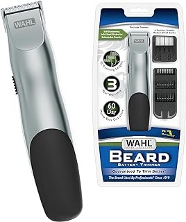 Wahl Groomsman Battery Operated Facial Hair Trimmer for Beard & Mustache Trimmin