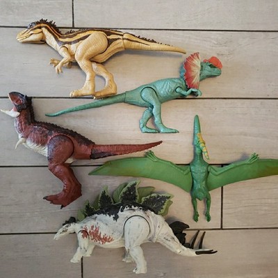 Jurassic World Park - Dinosaur Toy Action Figures Lot Of 5 - Dino Tracker