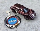 Vintage - Hot Wheels - Redline - Brown - FORD J-CAR  - Mattel - 1968 - Excellent