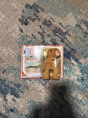 RARE TY McDonalds Teenie Beanie Baby GERMANIA the Bear Retired New in box