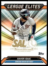 2025 Topps Pro Debut #LE-8 Xavier Isaac League Elites Bowling Green Hot Rods NM+