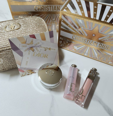 Dior Beauty Holiday Limited Edition 2025 NEW Gold Star Pouch Lip Glow Cream