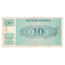 #147270 Geldschein, Slowenien, 10 (Tolarjev), 1990, KM:4a, SGE