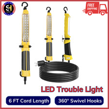 Corded Led Trouble Light Handheld Portable Work Lights Strong Magnet Car Repair