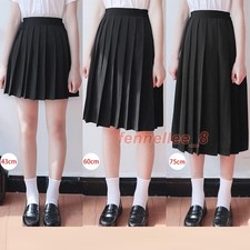New Japanese School Womens Girls JK Uniform Pleated Skirts College A-Line Skirts
