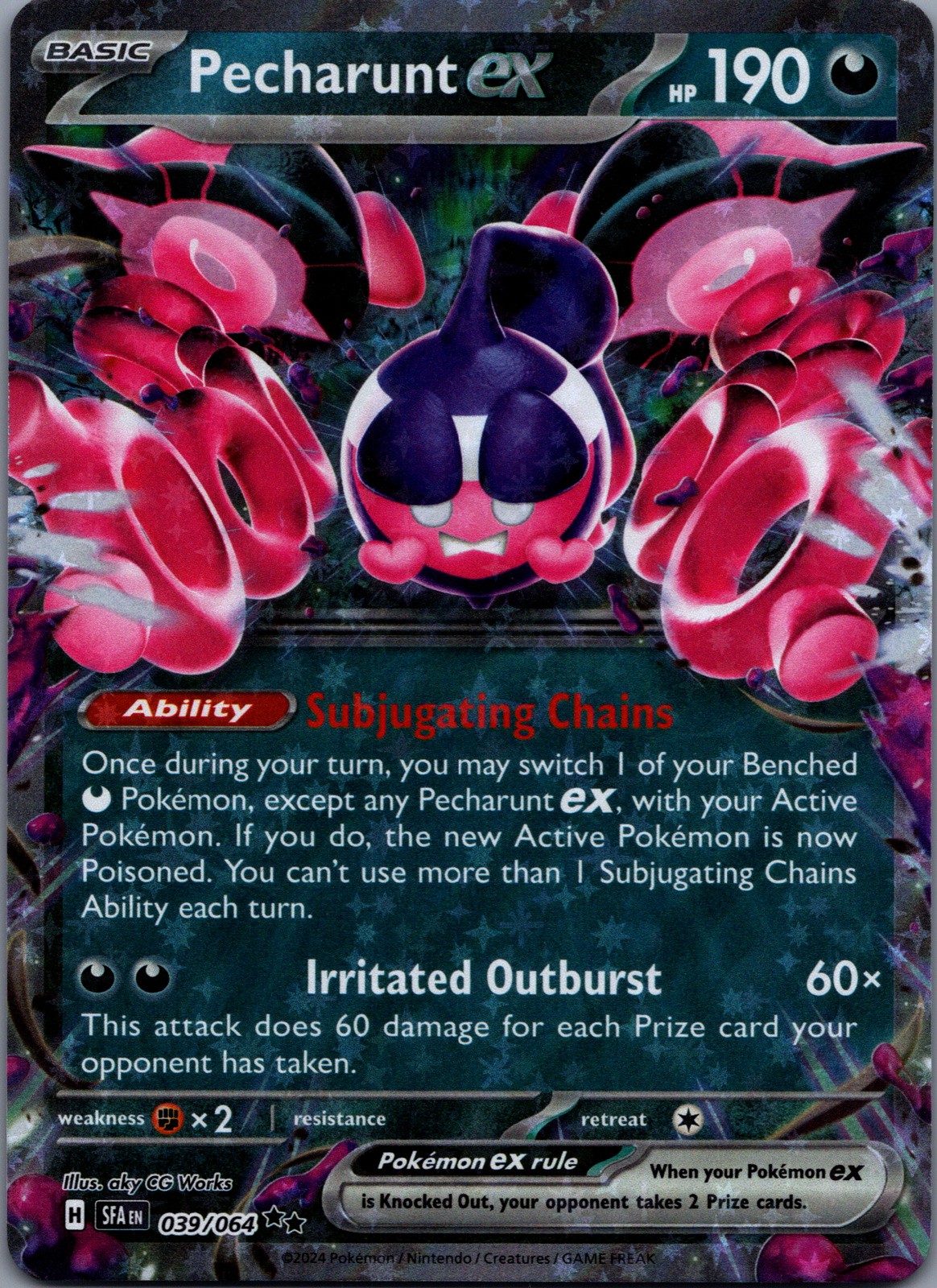 Pecharunt ex 39/064 Shrouded Fable Double Rare NM