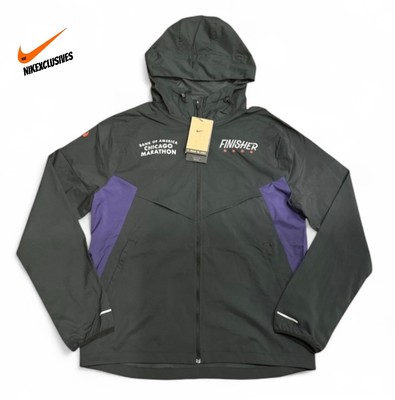 Nike Men’s Chicago Marathon 2024 Windrunner Finisher Jacket Black  FV6204-010