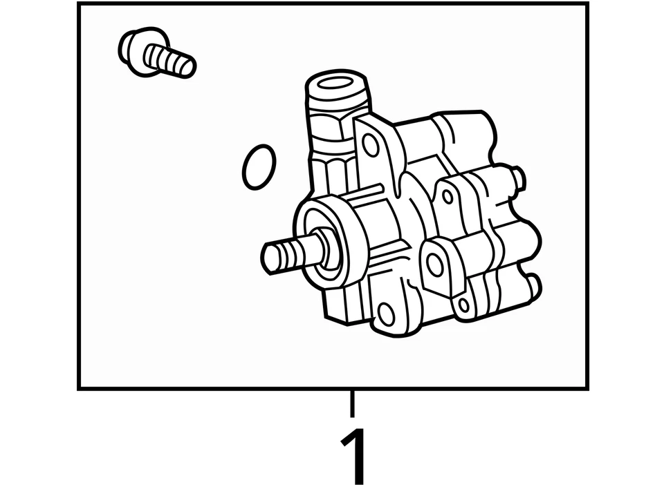 Power Steering Pump Fits 03-09 LEXUS GX470 2299264 - Image 3 of 3