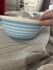 Vintage Pyrex 403 Blue Stripe Mixing Bowl 2.5 Quart - Nesting Bowl