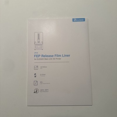 ELEGOO 2 PCS FEP Release Film Liner for ELEGOO Mars LCD Printer