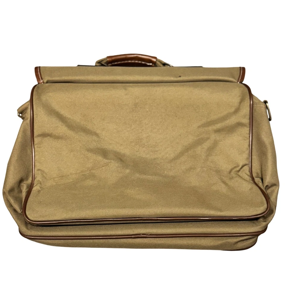 Bolso maletín vintage de lona y cuero UPS Atlantic de los años 80-90 con logotipo de caballito de mar Foto 2 de 4