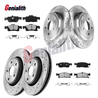330mm Front Rear Brake Rotors & Pads Kit for Jeep Grand Cherokee Dodge Durango