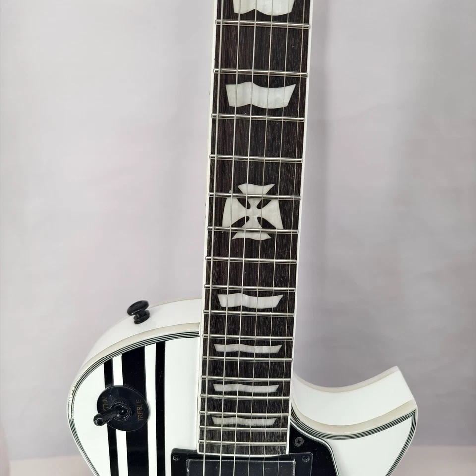 US Warehouse James Hetfield Iron Cross Electric Guitar - Snow White - Image 2 of 4
