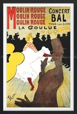 Peel-Off Wall Poster Sticker, Toulouse-Lautrec Moulin Rouge 585 865mm