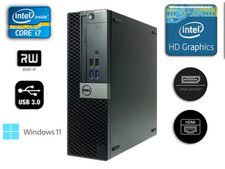 Dell OptiPlex Desktop PC Intel Core i7, 8GB DDR4 , 256GB SSD, Windows 11 Pro
