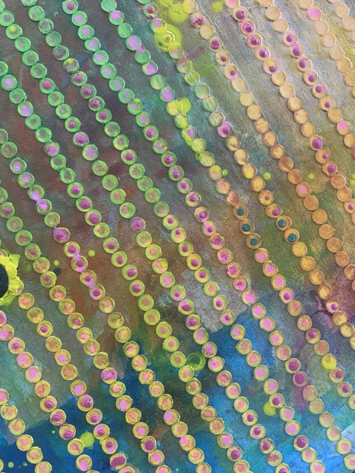 Arte abstracto, pintura original 18x24 ¡ilumina tu hogar! Foto 2 de 3