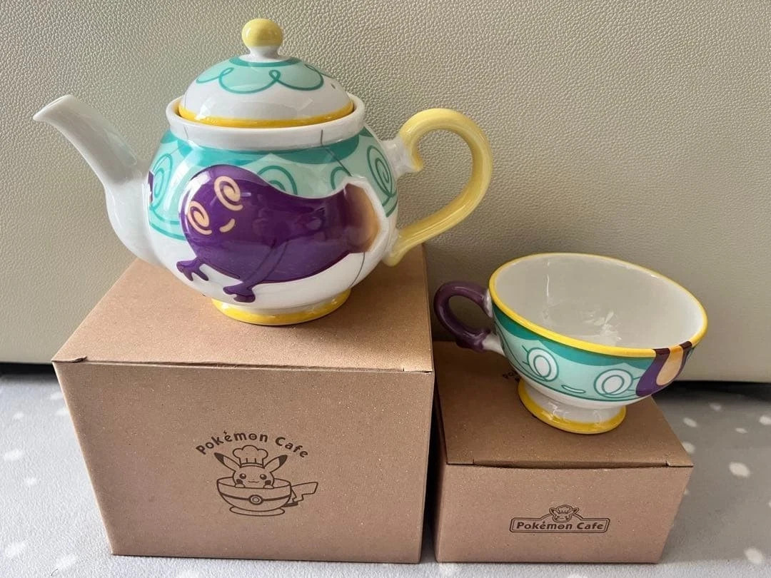 Polteageist Tea Pot & Sinistea Tea Mug Cup Set Poltchageist Pokemon Cafe Limited