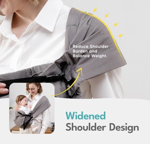 HOMEAL Sling Baby Carrier-3 Years 0-40 Lbs - Picture 5 of 6