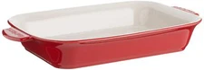 Cuisinart Chef's Classic Ceramic Bakeware-4 Quart Large Rectangular Baker, Red