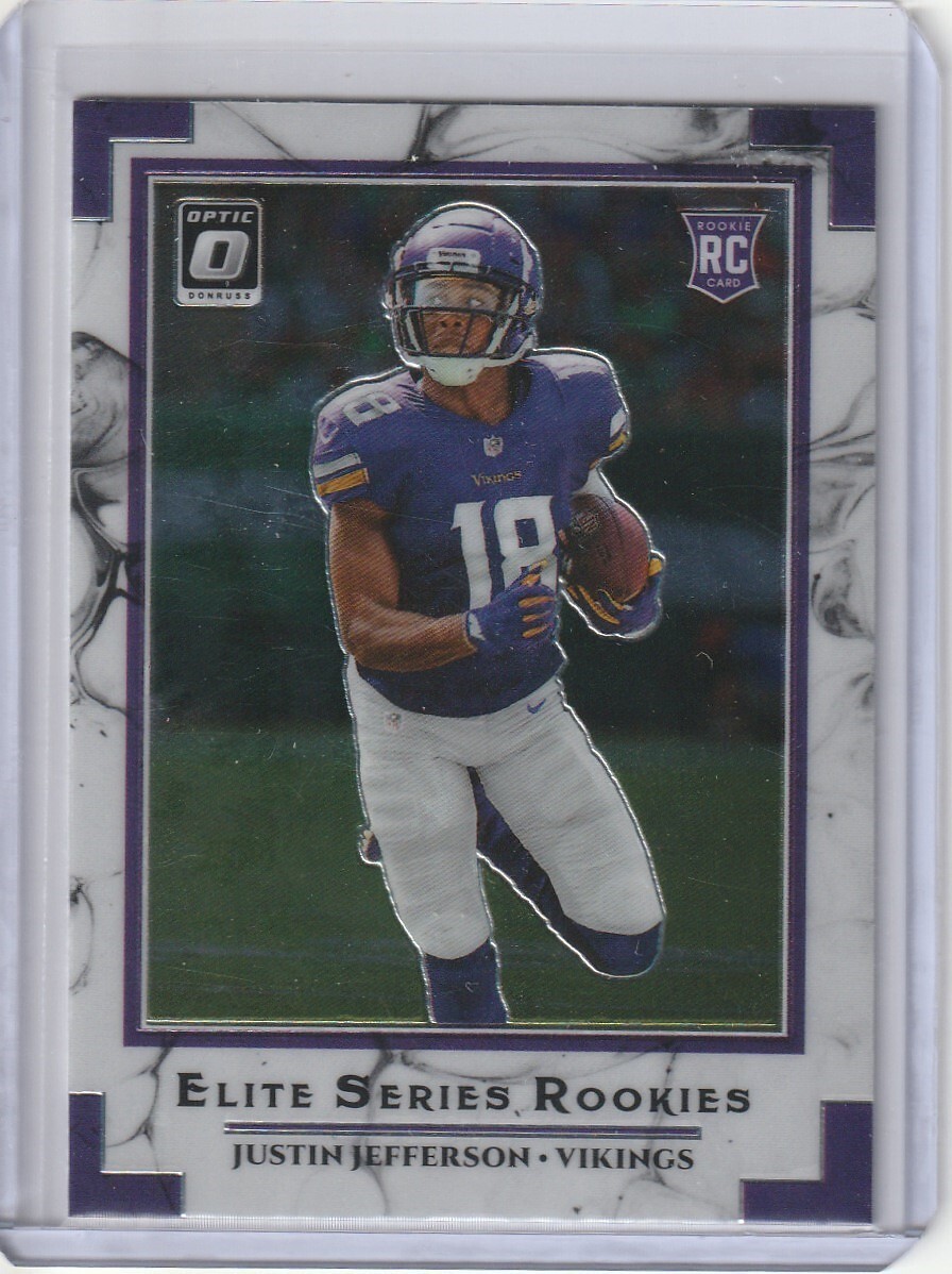 Justin Jefferson 2020 Panini Optic #ESR-JUJ Elite Series Rookies RC Vikings