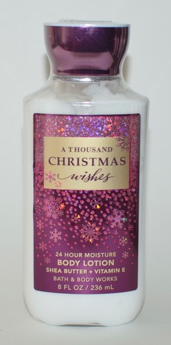 3 BATH & BODY WORKS A THOUSAND CHRISTMAS WISHES LOTION CREAM HAND LARGE 8 OZ LOT - Picture 2 of 6
