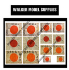 1/35 scale WW2 Japanese flags on 100% cotton peel. model/diorama military (3)