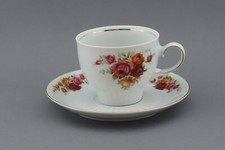 2er Kaffeegedeck von Mitterteich mit Rosendekor