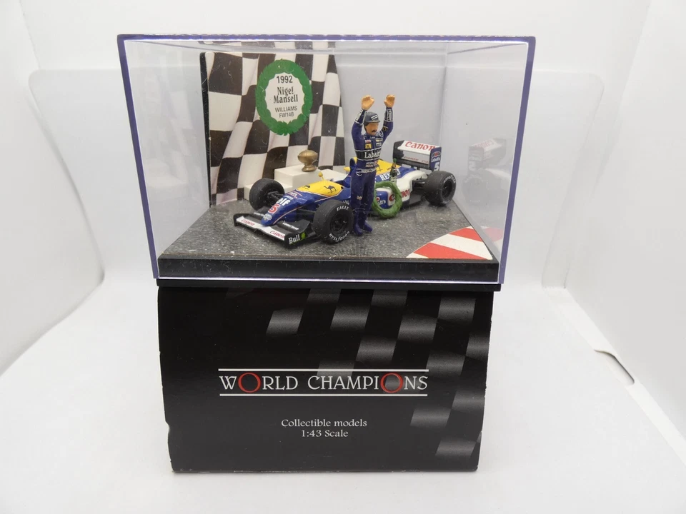 Williams Renault FW14B Nigel Mansell #5 Champion 1992 1/43 Vitesse Quartzo Box - Immagine 3 di 3