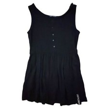 Brandy Melville Buttoned Dress Black One Size