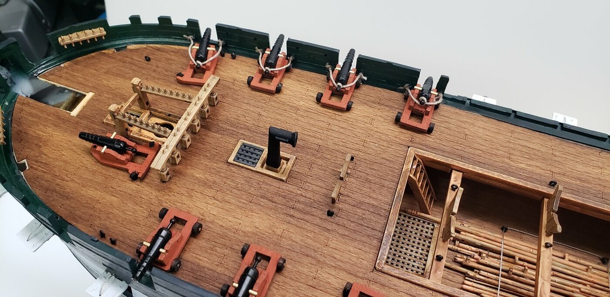 Revell USS Constitution 1:96 - 24pcs laser-cut guns carriage