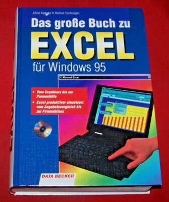 Das grosse Buch zu Exel für Windows 95 , Data Becker Verlag , HC , 1995 , TOP