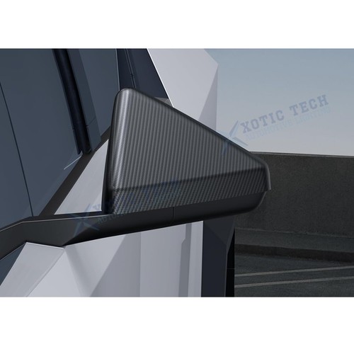 2x Cubiertas de espejo retrovisor lateral del conductor del pasajero para Tesla Cybertruck 2024 2025 - Imagen 9 de 13