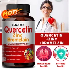 Quercetin 1500 Mg with Bromine, Zinc and Resveratrol Support