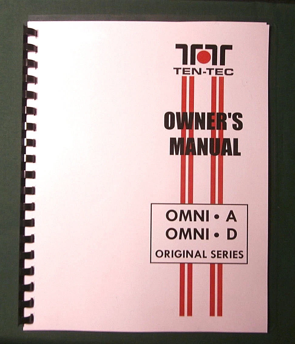 Manuel D'utilisation Original Ten-Tec Model 544 - Pour Radio HF, Vintage, États-Unis