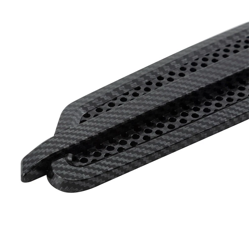 2 шт. универсальных наклеек из углеродного волокна на воздухозаборник крыла со стороны автомобиля декор вентиляционный поток - Изображение 4 из 4