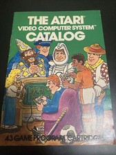 Atari VCS Video Computer System 43 Game Program Cartridge Catalog Green