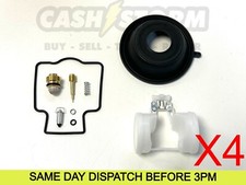 4X Kawasaki ZZR 1100 ZX1100D 93-01 Carb Carburettor Repair Kit + Diaphragm Float