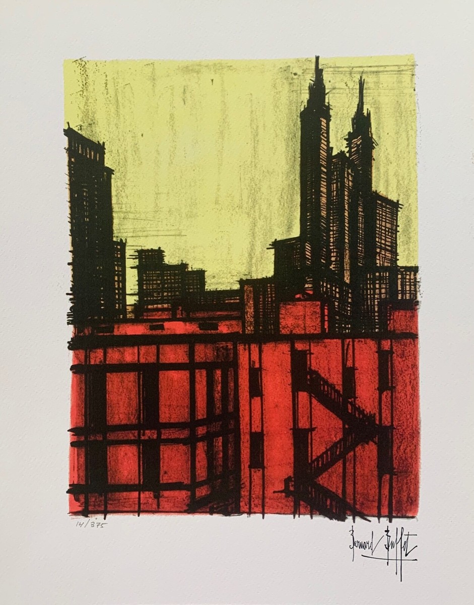 Bernard Buffet NEW YORK VII Facsimile Signed Limited Edition