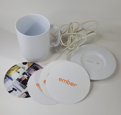 Ember Temperature Control Smart Mug2 10 Oz Heated Coffee Mug White