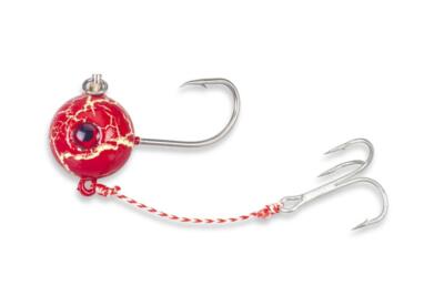 AQUANTIC Rotating Jighead Kit rot Baitball 100g-300g Naturköder-System Heilbutt
