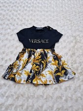 Versace Designer Baby Girls Dress 3/6 Months