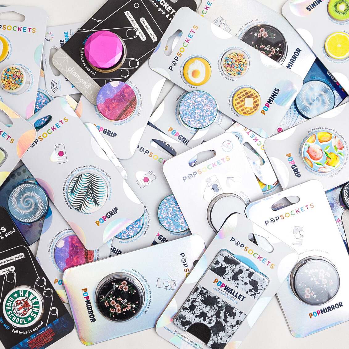 NEW PopSockets Phone Grip Stand Pop Socket Universal Phone Holder Wallet