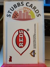 2001 TOPPS Cincinatti Reds Baseball Team Logo Sticker Card NM/MT