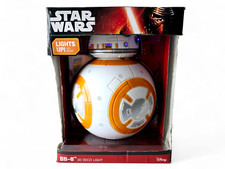 Lámpara de Pared LED 3D Star Wars BB-8 - Luz Nocturna Disney - Regalo Coleccionista RARA