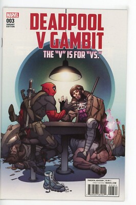 DEADPOOL V GAMBIT #3 NEAR MINT 2016 PASQUAL FERRY VARIANT 1st PRINT MARVEL b-234