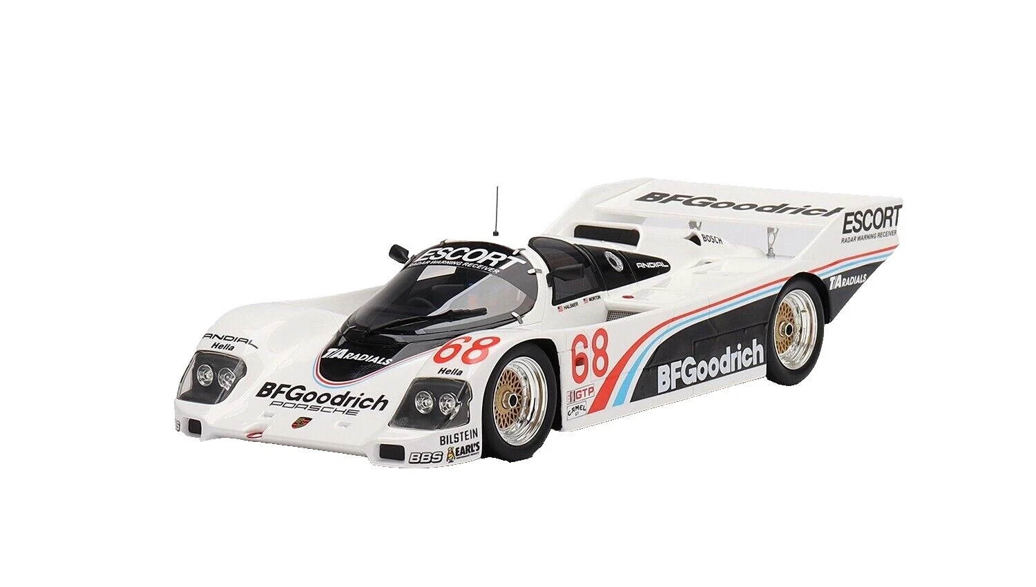 White Diecast Sport & Touring Cars 1986 año del vehículo